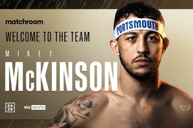 MCKINSON INKS PROMOTIONAL DEAL WITH MATCHROOM BOXING