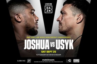 DAZN SECURES RIGHTS TO ANTHONY JOSHUA VS. OLEKSANDR USYK IN OVER 170 COUNTRIES AND TERRITORIES WORLDWIDE