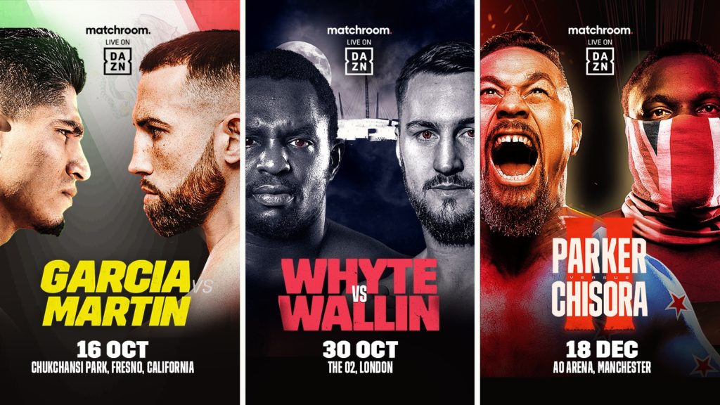 DAZN and Matchroom announce more global additions to growing fall fight